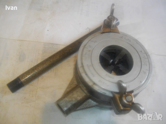 Чехословашка резбонарезна за тръби до 2" цола винтонарезка винторез пафта плашка JOPAL 2 NAREX , снимка 18 - Други инструменти - 52720476