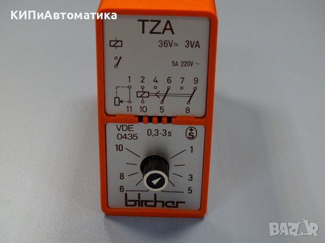 Реле време bircher TZA 0.3-3 S Time Delay Relay , снимка 4 - Резервни части за машини - 38989641