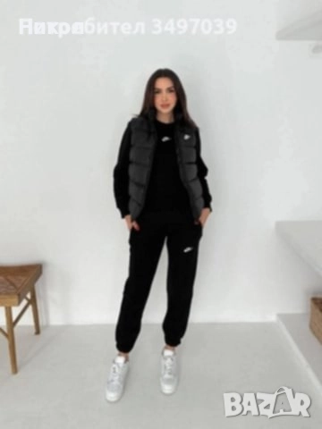 Дамски спортен екип от три части с елек вативан , снимка 2 - Спортни екипи - 52745780