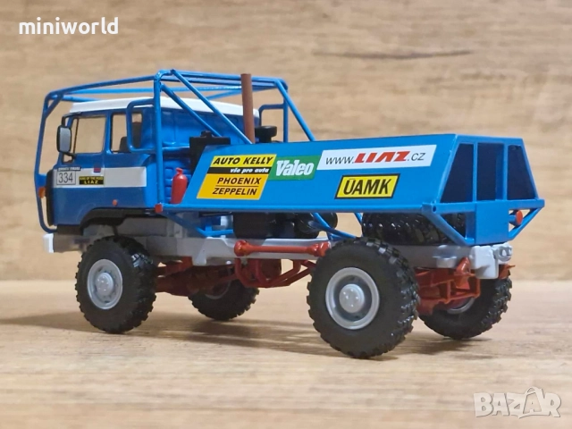 Skoda LIAZ 111.80 Truck Trial Rally - мащаб 1:43 ма DeAgostini моделът е нов в блистер, снимка 3 - Колекции - 52360615