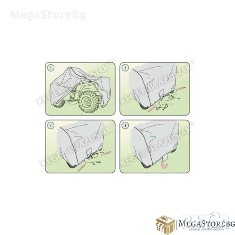 Висококачествено покривало Kegel серия Basic размер S quad сиво за ATV, снимка 4 - Аксесоари и консумативи - 47782983