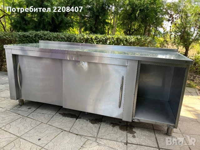 Работна маса неръждавейка, снимка 4 - Обзавеждане на кухня - 52012060