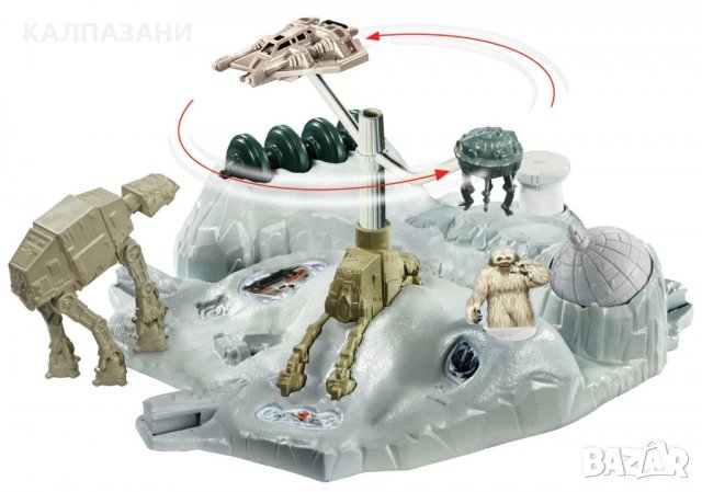 Игрален комплект Hot Wheels CGN33 Star Wars - Echo Base Battle, снимка 3 - Коли, камиони, мотори, писти - 35944343