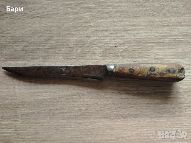 Стар автентичен български малък кован нож каракулак 19век, снимка 6 - Колекции - 51970979