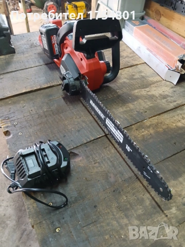 Акумулаторна резачка Raider RDI-BCCS33 (40V), 40см + 2 батерии 4Ah – В ГАРАНЦИЯ, снимка 10 - Градинска техника - 53448035