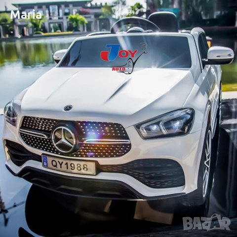 Акумулаторен джип Mercedes GLE450 Licensed 12V батерия,MP3, с меки гуми с Кожена седалка,Металик боя, снимка 3 - Детски велосипеди, триколки и коли - 34367708