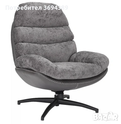 НОВО въртящо кресло, снимка 2 - Дивани и мека мебел - 53780950