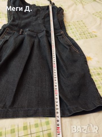  Дънкова рокля на "Sisley" размер XS, S/25, 26, снимка 8 - Рокли - 40955674