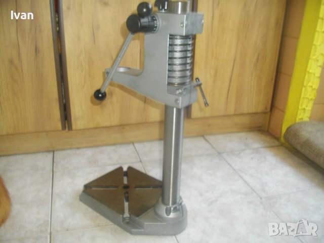 Нова Голяма Немска Стойка За Бормашина-ф43мм/550мм/6,5 кг-PIRANHA-Масивна-Ход 80мм-Прецизна През 1мм, снимка 14 - Бормашини - 41453875