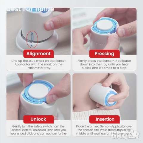 sinocare iCan 15-дневна система за непрекъснато наблюдение на глюкозата, снимка 8 - Други - 50505163