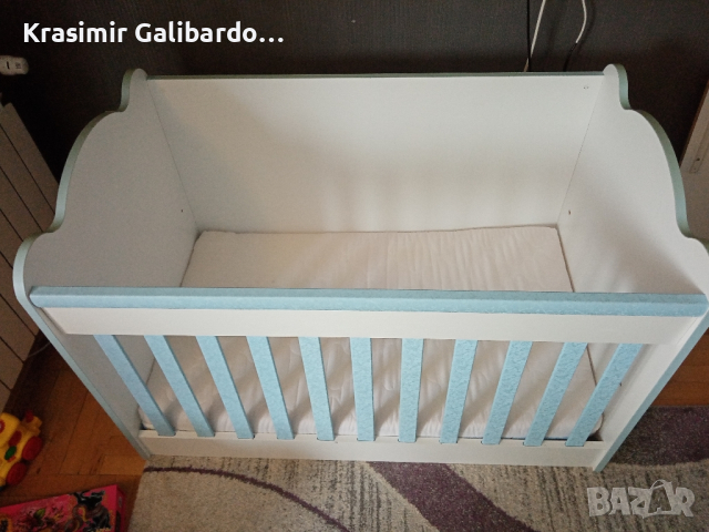 Бебешко креватче с матрак, снимка 3 - Бебешки легла и матраци - 44776812