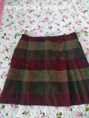 Дамска вълнена пола, размер 14