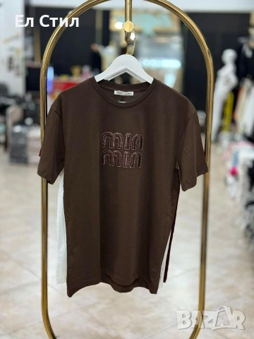 🤍Тениска Памук Черно С М Кафяво С Л 19€