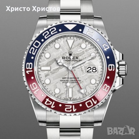 Луксозен мъжки часовник Rolex GMT-MASTER Meteorite, снимка 1 - Мъжки - 41567426
