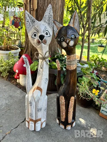 Котки от дърво, снимка 6 - Декорация за дома - 32580149