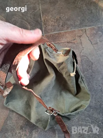 ретро малка брезентова туристическа раница 22/5, снимка 10 - Раници - 49234931