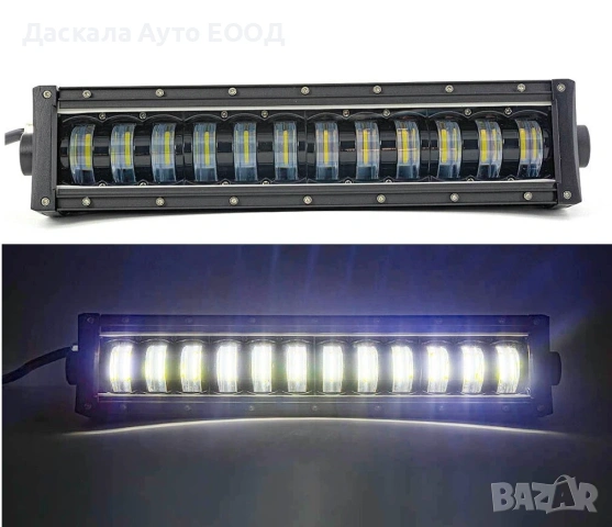 1бр. ЛЕД БАР LED BAR 96W с 2 функции - къси и дълги, 34см, 12-24V