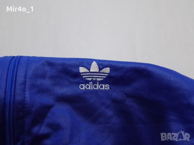 горнище adidas vintage retro адидас худи яке суичър блуза фанела екип футболно мъжко оригинално L, снимка 4 - Спортни дрехи, екипи - 47779509
