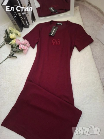 📌#дамска #рокля С М М Лого бродерия 23 евро, снимка 5 - Рокли - 53447854