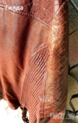 кожено бомбър яке топло размер XL 50 52 Roberto Cavalli налично, снимка 11 - Якета - 55988953
