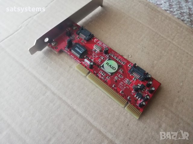 PCI 2 Port Serial ATA RAID Controller Card MicroDream A100-10C, снимка 4 - Други - 33902776