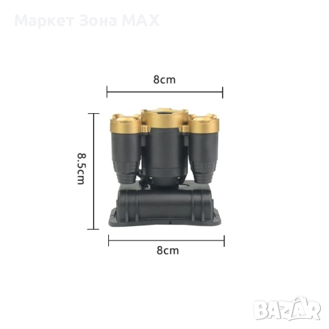 Фенер за глава с регулируема лента и вградена акумулаторна батерия FL101, снимка 2 - Къмпинг осветление - 52863865