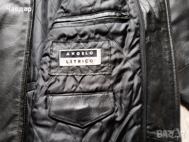 Мъжко кожено яке Angelo Litrico - размер XL/XXL, снимка 8 - Якета - 49040215