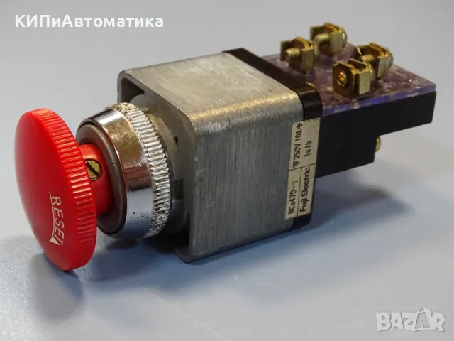 авариен бутон stop butom FUJI Electric RCa470-V red push twist button switch, снимка 2 - Резервни части за машини - 49192279