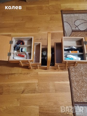 Дървена сгъваема кутия, снимка 2 - Кутии за съхранение - 41690260