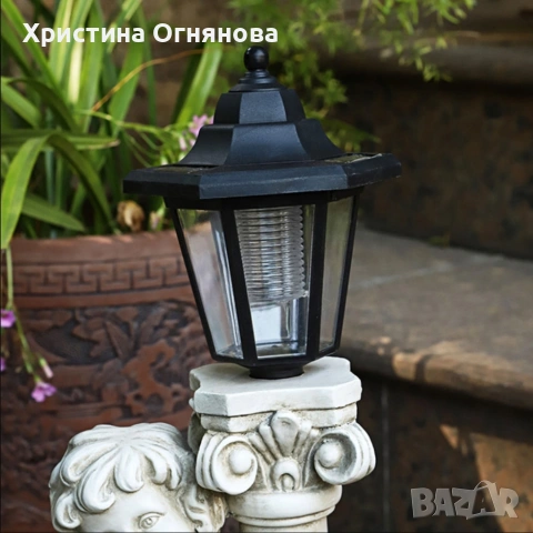 Соларна лампа ангел - елегантна декорация за всеки двор