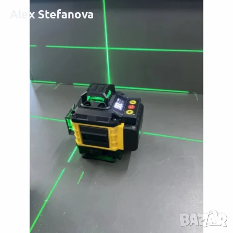 Самонивелиращ Лазерен Нивелир 4D с 16 Линии, Зелен Лазер, Тринога и Куфар, снимка 2 - Измервателни инструменти - 50536242