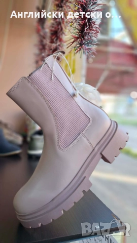 Английски боти с мемори стелка-ZARA 