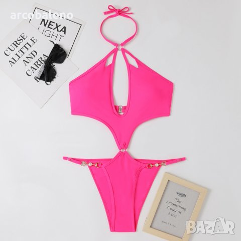 Моден дамски бански костюм, 5цвята , снимка 9 - Бански костюми - 40296481