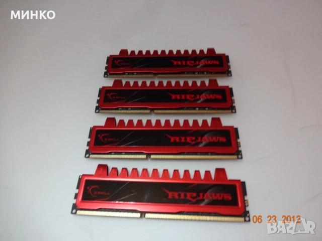 G.Skill Ripjaws 4GB 240-Pin DDR3 1333 (PC3-10666) 16gb, снимка 2 - RAM памет - 53399544