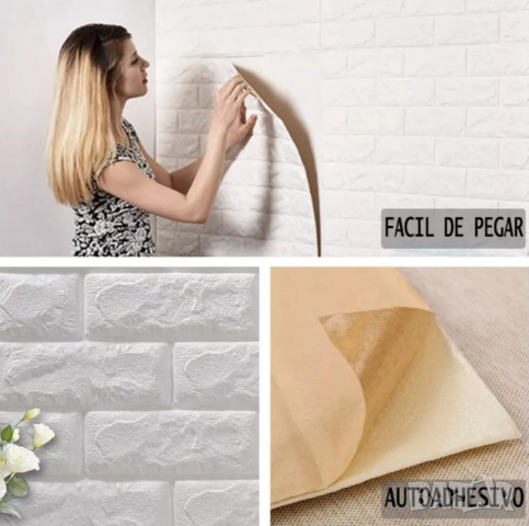 Декоративен 3D тухлен тапет за стени от PE пяна 77х70 см., снимка 12 - Други стоки за дома - 52013200