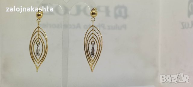 Нови Златни обеци-3,52гр/14кр, снимка 5 - Обеци - 40663088