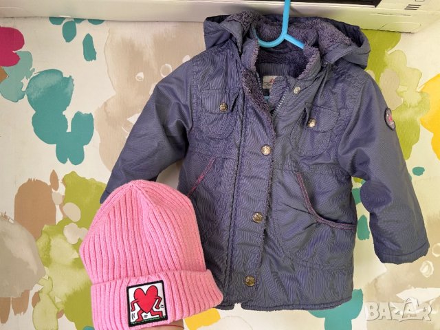 s.Oliver нпво преходно яке със шапка,80 размер, снимка 2 - Бебешки якета и елеци - 44493793