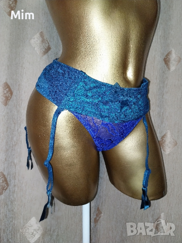 hunkemoller L  Син колан с жартиери за чорапи , снимка 2 - Бельо - 44664574