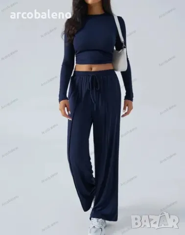 Елегантен дамски преходен комплект от две части, 4цвята , снимка 10 - Комплекти - 48370632