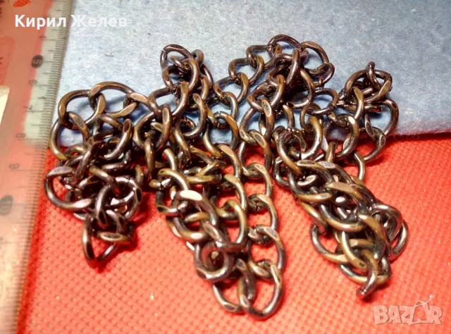 ПОМЕДНЕН ВИНТИДЖ ЛАНЕЦ от БЛАГОРОДНА НЕРЪЖДАЕМА СТОМАНА ВЕРИЖКА СИНДЖИР 47489, снимка 6 - Колиета, медальони, синджири - 47336462