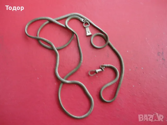 Бронзов кюстек верижка за джобен часовник 11, снимка 4 - Джобни - 49130029