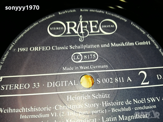 HEINRICH SCHULZ-GERMANY 1904221426, снимка 6 - Грамофонни плочи - 36507833