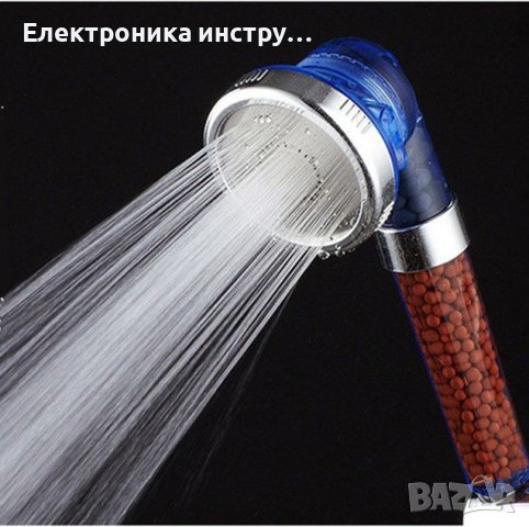 СПА Душ слушалка с минерали турмалин и германий, SPA Shower