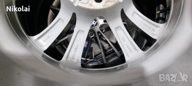 ОРИГИНАЛНИ Джанти 17" 5х112 ET27, 7.5J и летни гуми 215/50/17 , снимка 3 - Гуми и джанти - 48001615