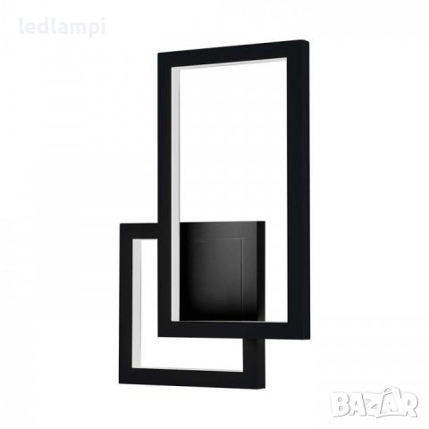 LED Аплик 20W Черен IP20