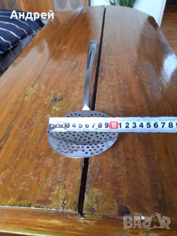 Стара решетъчна лъжица,бъркалка #4, снимка 3 - Други ценни предмети - 40471883