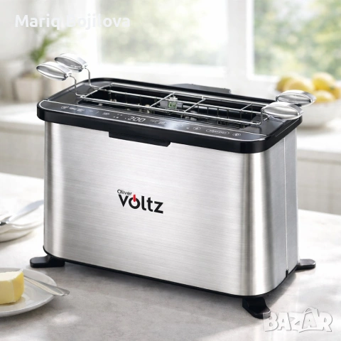 Мултифункционален уред за готвене 4 в 1, Oliver Voltz, 1700W, Тостер, Грил/Парти грил, Фурна, BBQ, снимка 10 - Тостери - 53414979