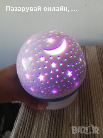 Мини въртяща се LED диско топка в различни цветове, снимка 6 - Друга електроника - 41938387