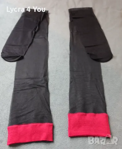 S/M дамски тънки чорапи 12 ден с червена широка лента, снимка 15 - Бельо - 47625688