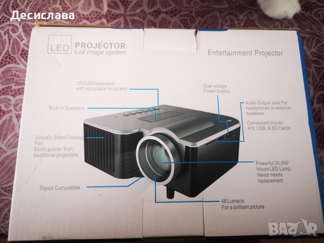 Прожектор 60 Инча, снимка 2 - Плейъри, домашно кино, прожектори - 52837529